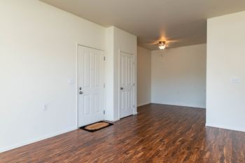 Center Pointe | Two Bedroom Living Room and Dining Room